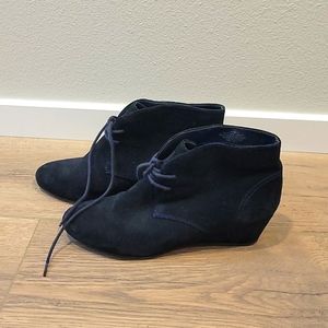 Navy Ankle Booties